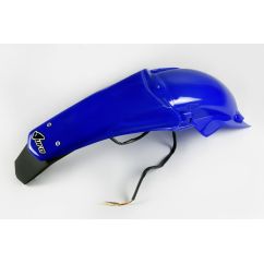 Garde-boue arrière + support de plaque avec feu UFO bleu Reflex Yamaha WR450F/250F