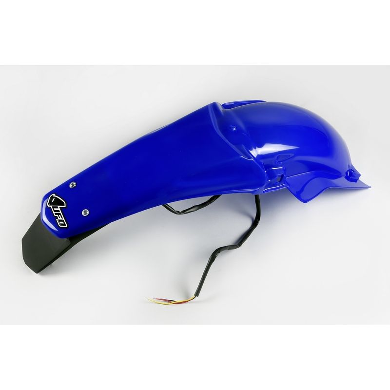 Garde-boue arrière + support de plaque avec feu UFO bleu Reflex Yamaha WR450F/250F