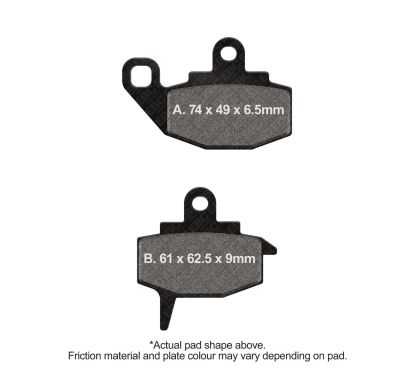 Plaquettes de frein TT Sport Carbon Fusion