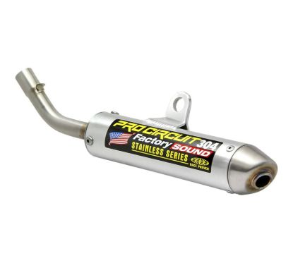 Silencieux PRO CIRCUIT 304 alu brossé/casquette inox KTM/Husqvarna