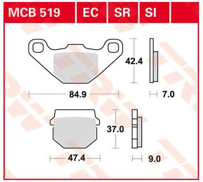 Plaquettes de frein en métal fritté polyvalentes