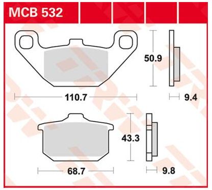 Plaquettes de frein en métal fritté polyvalentes