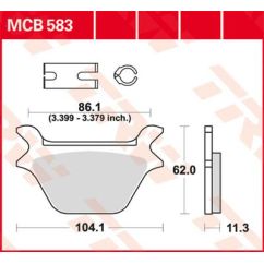 Plaquettes de frein en métal fritté polyvalentes