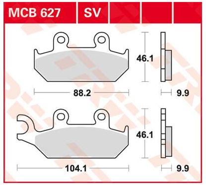 Plaquettes de Frein Frittées Série SV