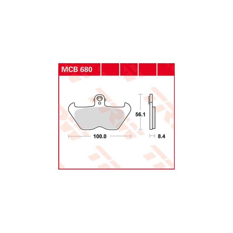 Plaquette de frein polyvalente organique