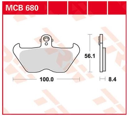 Plaquette de frein polyvalente organique