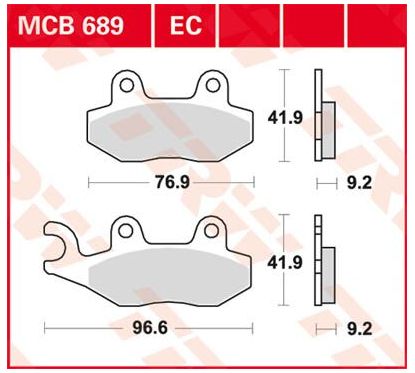 Plaquettes de frein en métal fritté polyvalentes