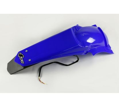 Garde-boue arrière & support de plaque avec feu UFO bleu Reflex Yamaha WR450F/250F