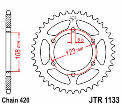 Kit chaîne JT/JT 420HDR 11/59 - couronne standard