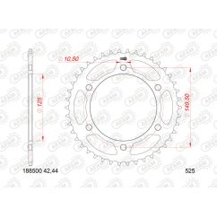 Kit chaîne AFAM 525XMR3 16/46 super-renforcé - couronne standard