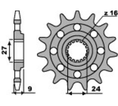 Pignon PBR acier standard - 520