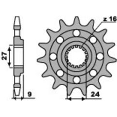 Pignon PBR acier standard - 520
