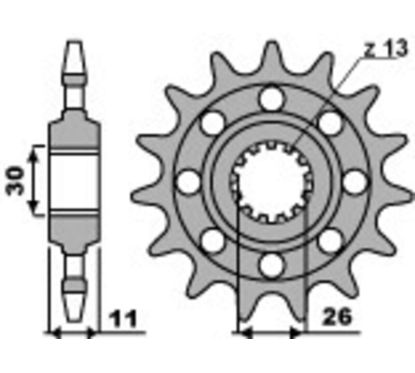 Pignon PBR acier standard - 520