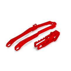 Kit patin de bras oscillant + guide chaîne UFO - rouge Honda CRF250/450R/RX