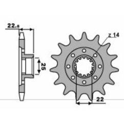 Pignon PBR acier standard - 520