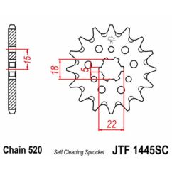 Pignon JT SPROCKETS acier anti-boue - 520