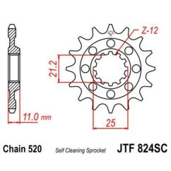 Pignon JT SPROCKETS acier anti-boue - 520