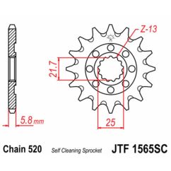 Pignon JT SPROCKETS acier anti-boue - 520