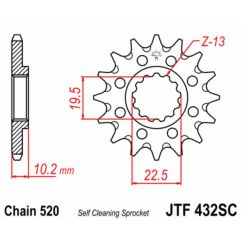 Pignon JT SPROCKETS acier anti-boue - 520