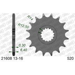 Pignon AFAM acier standard - 520