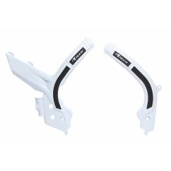 Protections de cadre RACETECH bi-matières orange/noir