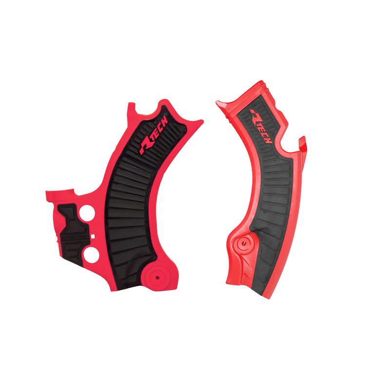 Protections de cadre RACETECH - rouge/noir