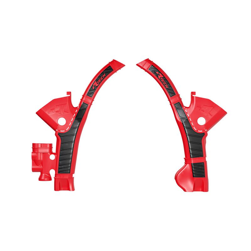 Protections de cadre RACETECH - rouge/noir