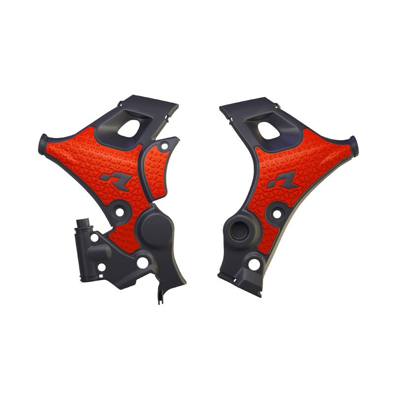 Protections de cadre RACETECH - noir/rouge