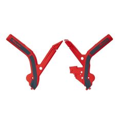 Protections de cadre RACETECH - rouge/noir