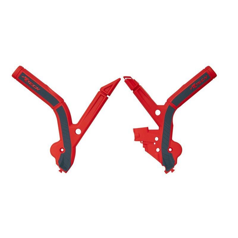 Protections de cadre RACETECH - rouge/noir