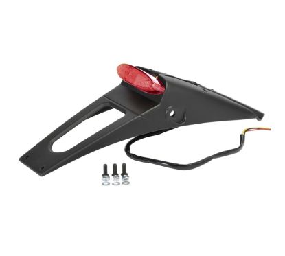 Extension de garde boue arrière POLISPORT RSP LED 2.0 noir avec feu + éclairage de plaque