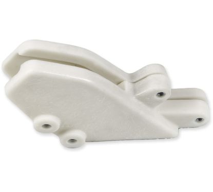 Guide chaîne UFO blanc translucide Kawasaki KX125/250