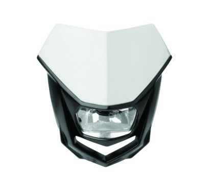 Plaque phare POLISPORT Halo blanc/noir