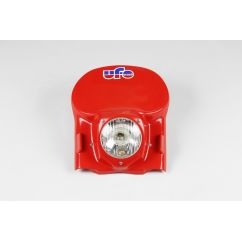 Plaque phare universelle UFO vintage rouge 1978-1989