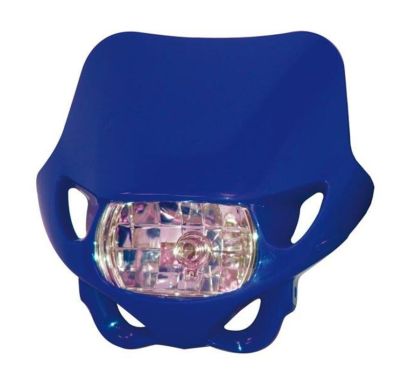 Plaque phare BIHR Enduro bleu 12V/35W