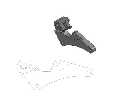 Adaptateur pour disques Supermoto Street