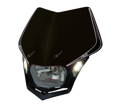 Plaque phare RACETECH V-Face Led noir