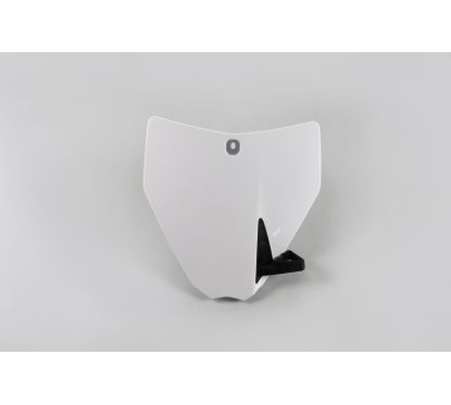 Plaque numéro frontale UFO blanc Husqvarna TC85