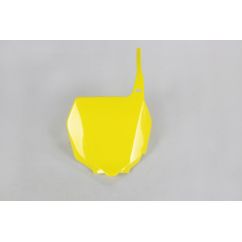 Plaque numéro frontale UFO jaune Suzuki