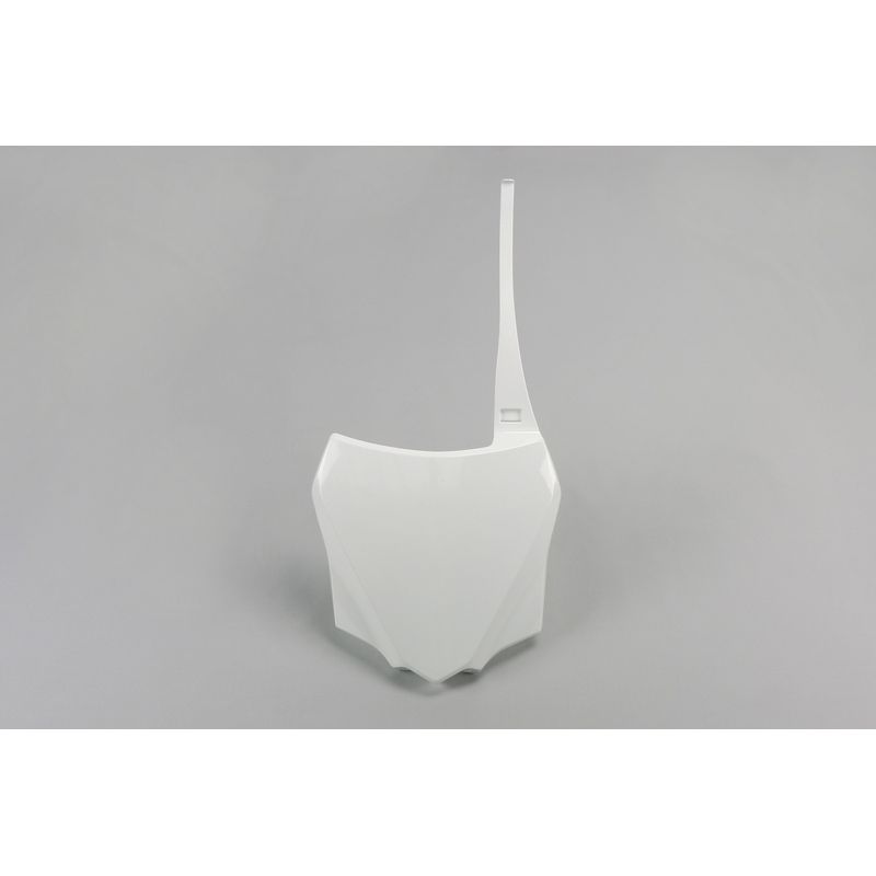 Plaque numéro frontale UFO blanc Kawasaki KX85