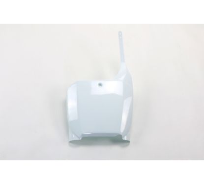 Plaque numéro frontale UFO blanc Honda