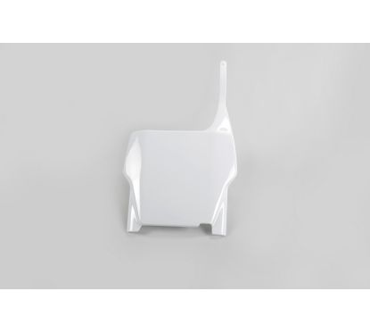 Plaque numéro frontale UFO blanc Honda