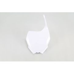 Plaque numéro frontale UFO blanc Yamaha