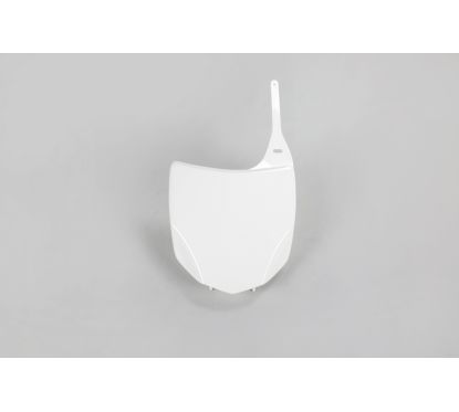 Plaque numéro frontale UFO blanc Kawasaki KX450F