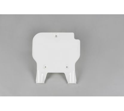 Plaque numéro frontale UFO blanc Kawasaki KX80