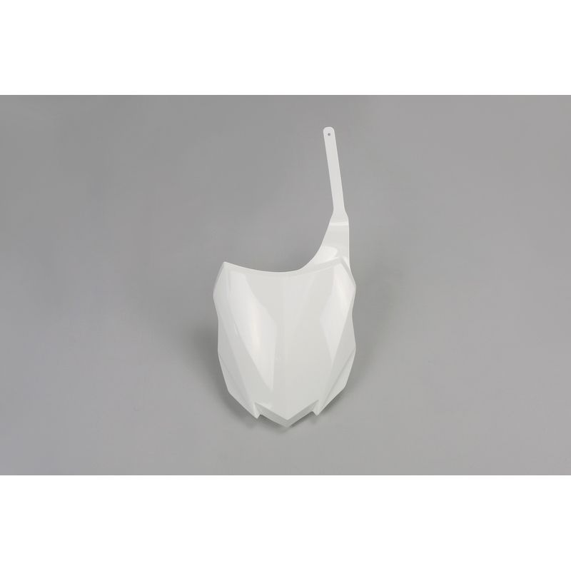 Plaque numéro frontale UFO blanc Kawasaki KX250F/450F