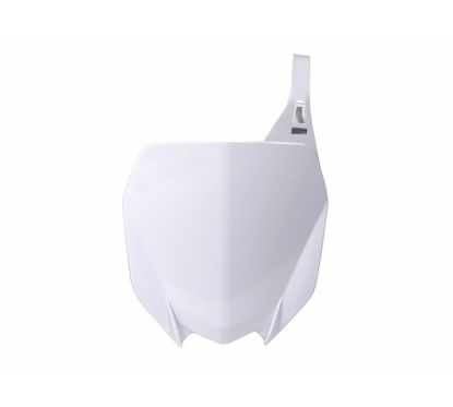 Plaque numéro frontale RACETECH blanc Yamaha YZ-450F