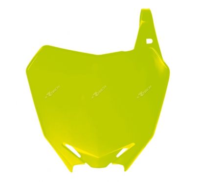 Plaque numéro frontale RACETECH jaune fluo Suzuki RM-Z250/450