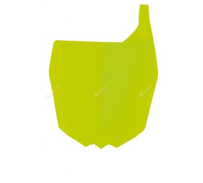 Plaque numéro frontale RACETECH jaune fluo Yamaha YZ125/250/250F/450F