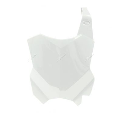 Plaque numéro frontale RACETECH blanc Kawasaki KX-F450